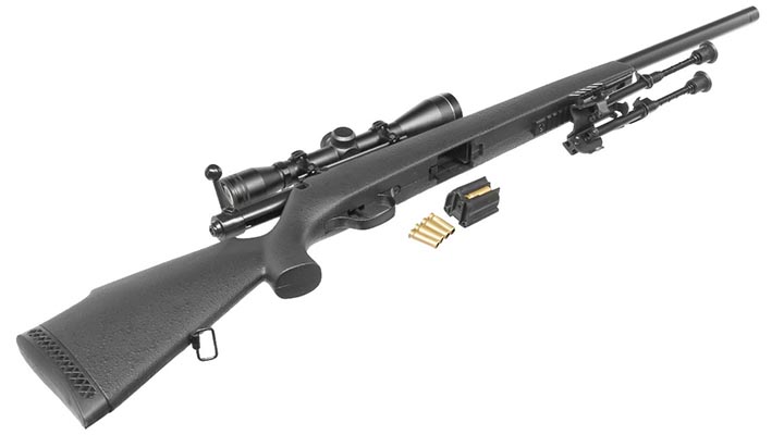 UHC Super X-9 Bolt Action Airsoft Snipergewehr inkl. Zweibein / Zielfernrohr Springer 6mm BB + 3.000 BIO FireBalls Bild 6