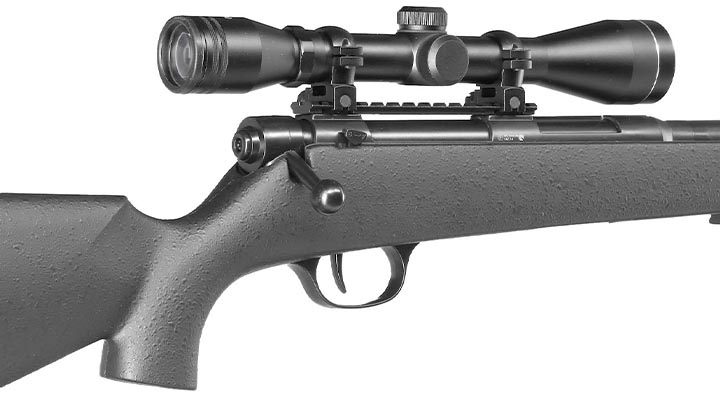 UHC Super X-9 Bolt Action Snipergewehr inkl. Zweibein / Zielfernrohr Springer 6mm BB schwarz Bild 8