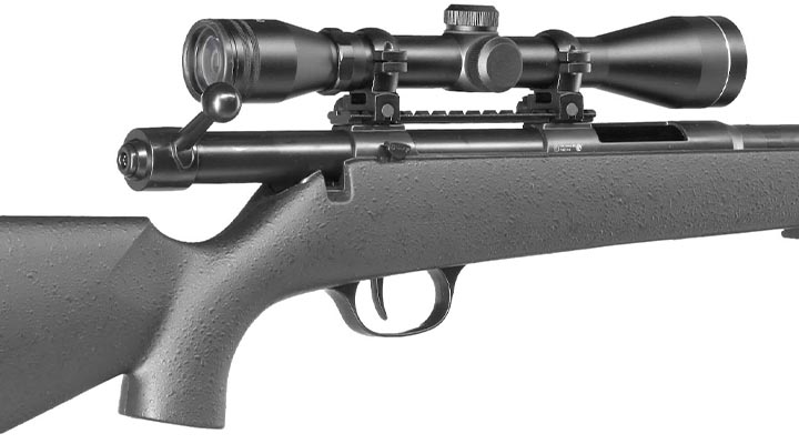 UHC Super X-9 Bolt Action Snipergewehr inkl. Zweibein / Zielfernrohr Springer 6mm BB schwarz Bild 9