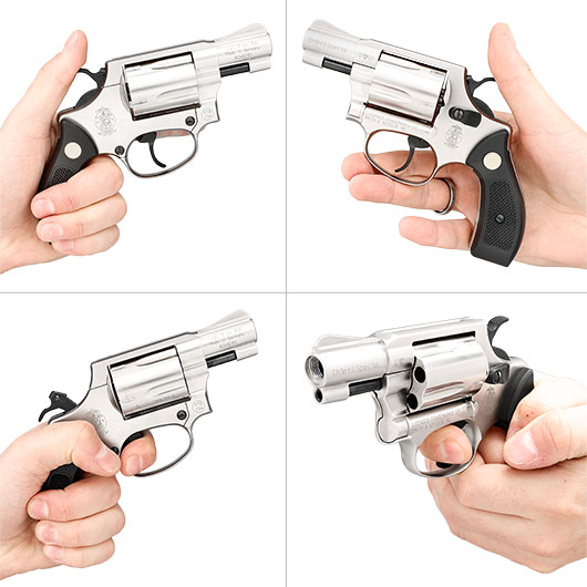 Smith & Wesson Chiefs Special Schreckschussrevolver Kal. 9mm R.K. vernickelt Bild 11
