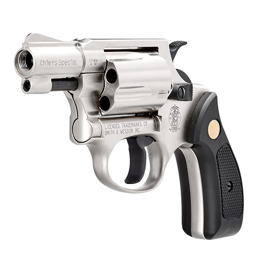 Smith & Wesson Chiefs Special Schreckschussrevolver Kal. 9mm R.K. vernickelt Bild 2