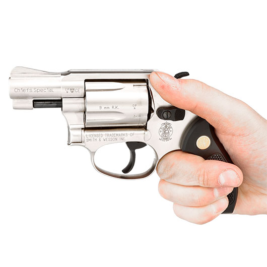 Smith & Wesson Chiefs Special Schreckschussrevolver Kal. 9mm R.K. vernickelt Bild 5