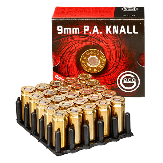 Geco Knallpatronen, 9mm P.A.K. 25 Stck Bild 2