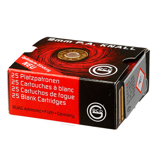 Geco Knallpatronen, 9mm P.A.K. 25 Stck Bild 8