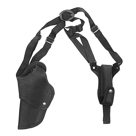MFH Schulterholster mit Magazintasche schwarz Linkshänder