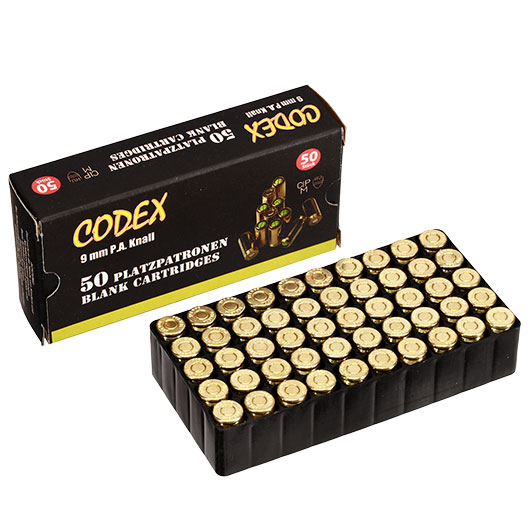 Codex Gold Knallpatronen 9mm P.A.K. 50 Stck Bild 7