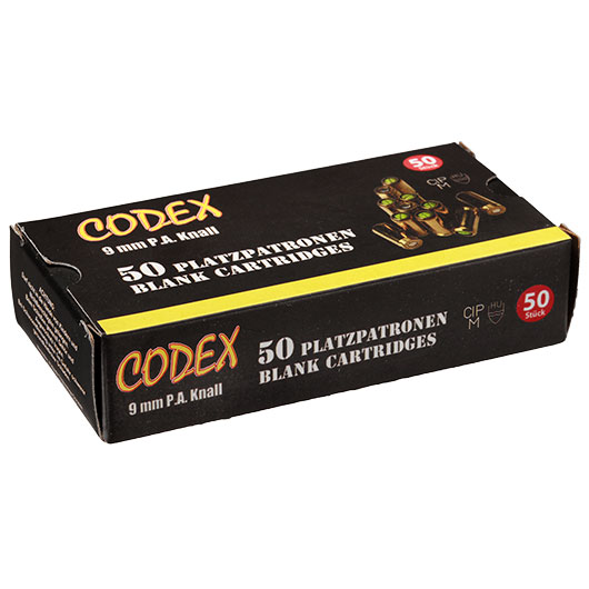 Codex Gold Knallpatronen 9mm P.A.K. 50 Stck Bild 8