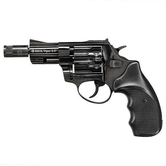 EKOL Viper Compact 2,5 Zoll Schreckschuss-Revolver 9mm R.K. brniert Bild 10