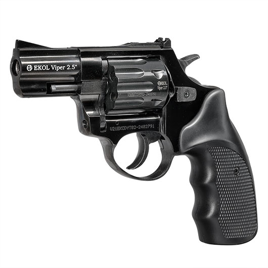 EKOL Viper Compact 2,5 Zoll Schreckschuss-Revolver 9mm R.K. brniert Bild 2