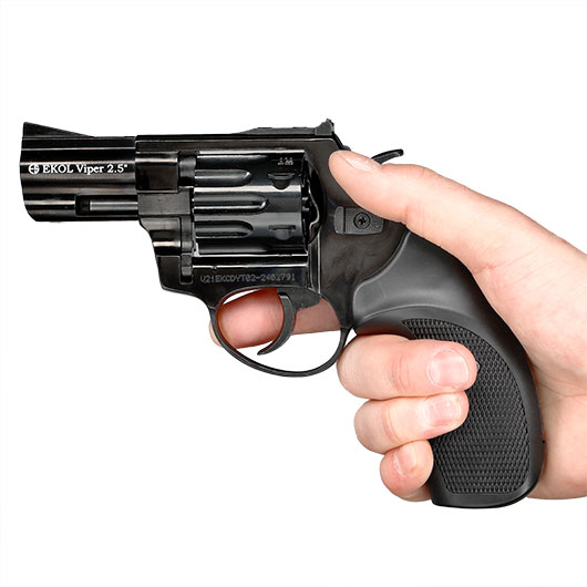 EKOL Viper Compact 2,5 Zoll Schreckschuss-Revolver 9mm R.K. brniert Bild 5