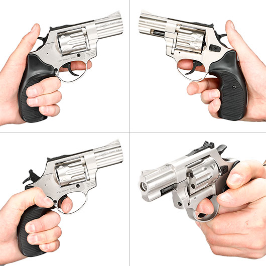 Ekol Viper Compact 2,5 Zoll Schreckschuss-Revolver 9mm R.K.nickel Bild 11