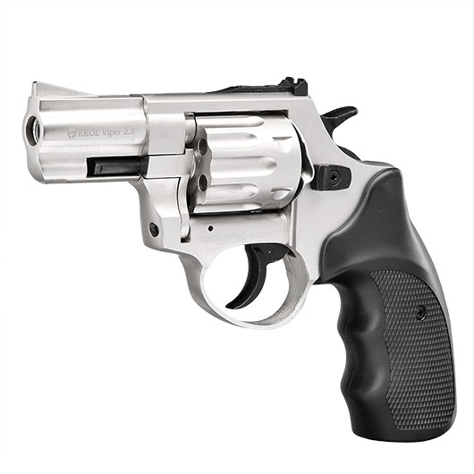 Ekol Viper Compact 2,5 Zoll Schreckschuss-Revolver 9mm R.K.nickel Bild 2