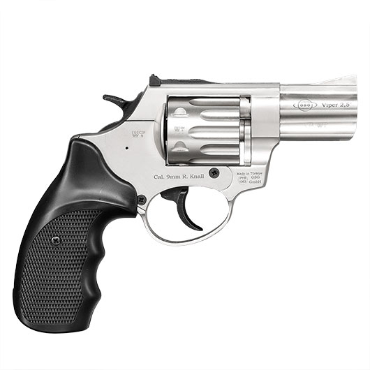 Ekol Viper Compact 2,5 Zoll Schreckschuss-Revolver 9mm R.K.nickel Bild 3