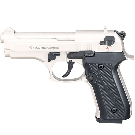 Ekol Firat Compact Schreckschuss Pistole Kal. 9 mm P.A.K. vernickelt