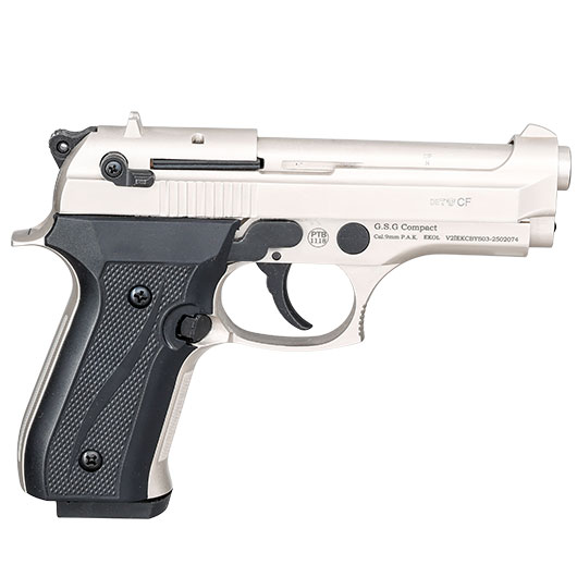 Ekol Firat Compact Schreckschuss Pistole Kal. 9 mm P.A.K. vernickelt Bild 2