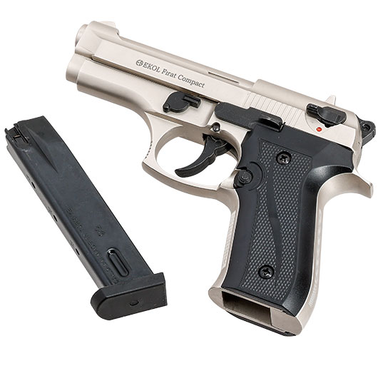 Ekol Firat Compact Schreckschuss Pistole Kal. 9 mm P.A.K. vernickelt Bild 5