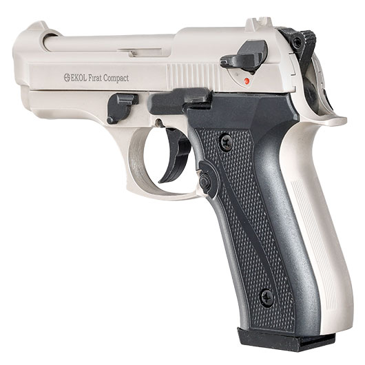 Ekol Firat Compact Schreckschuss Pistole Kal. 9 mm P.A.K. vernickelt Bild 6