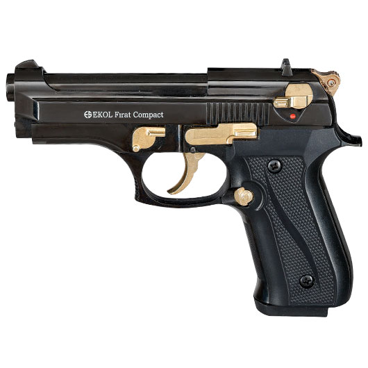 Ekol Firat Compact Schreckschuss Pistole Kal. 9 mm P.A.K. schwarz / gold