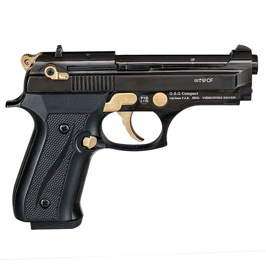 Ekol Firat Compact Schreckschuss Pistole Kal. 9 mm P.A.K. schwarz / gold Bild 2