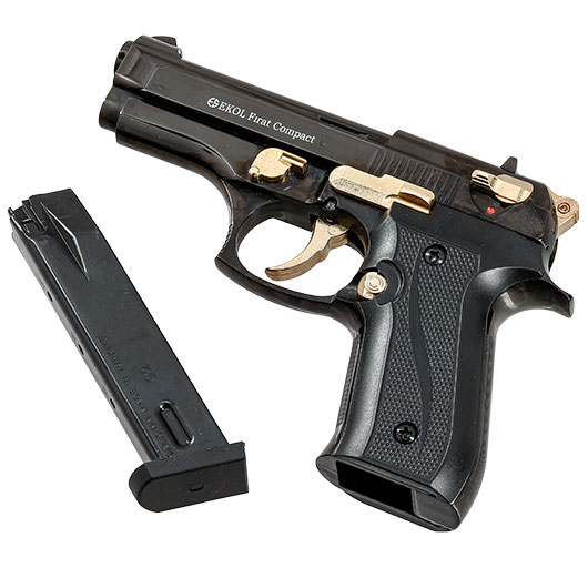 Ekol Firat Compact Schreckschuss Pistole Kal. 9 mm P.A.K. schwarz / gold Bild 5