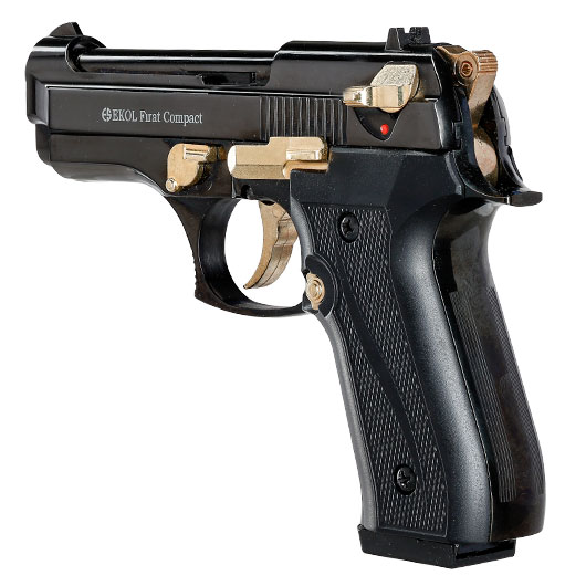 Ekol Firat Compact Schreckschuss Pistole Kal. 9 mm P.A.K. schwarz / gold Bild 6