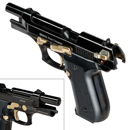 Ekol Firat Compact Schreckschuss Pistole Kal. 9 mm P.A.K. schwarz / gold Bild 7