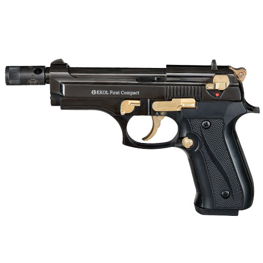 Ekol Firat Compact Schreckschuss Pistole Kal. 9 mm P.A.K. schwarz / gold Bild 9