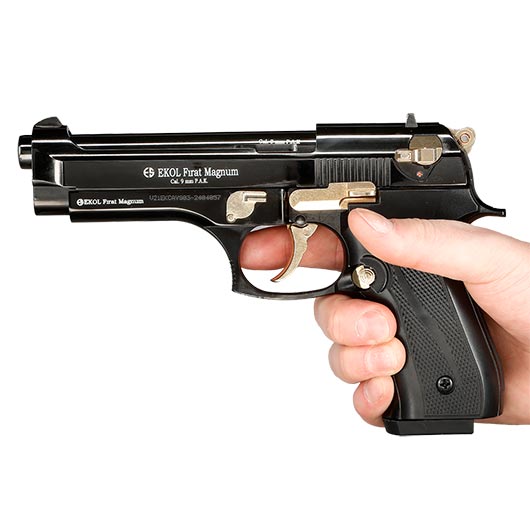 Ekol Firat Magnum Schreckschuss Pistole 9mm P.A.K. schwarz/gold Bild 5