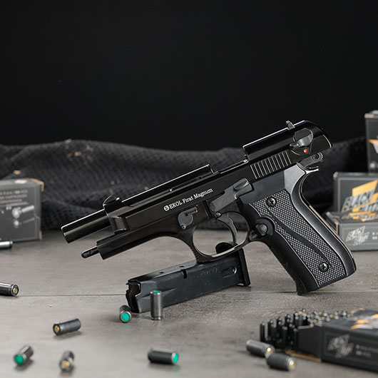 Ekol Firat Magnum Schreckschusspistole Kal. 9mm P.A.K. Vollmetall br�niert Bild 1