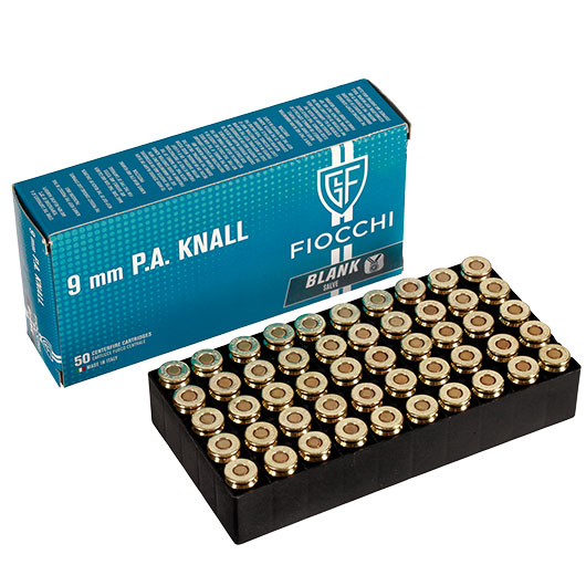 Fiocchi Platzpatronen 9mm P.A.K. 50 Schuss Bild 7