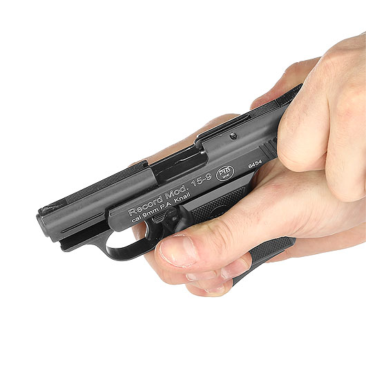 Record Modell 15-9 Schreckschuss Pistole 9mm P.A.K. brniert inkl. Waffenkoffer Bild 6