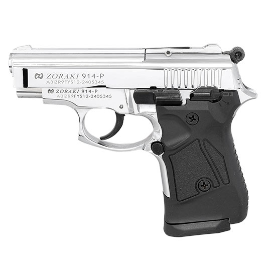 Zoraki 914 chrom Schreckschuss Pistole 9mm P.A.K.