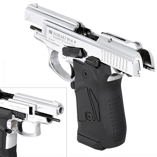Zoraki 914 chrom Schreckschuss Pistole 9mm P.A.K. Bild 8