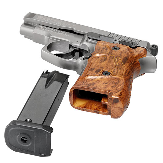 Zoraki 914 Schreckschuss Pistole 9mm P.A.K. titan Holzoptik Bild 6