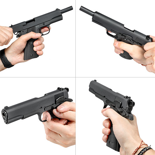 ME 1911 Schreckschuss Pistole Kal. 9mm P.A. schwarz Bild 11