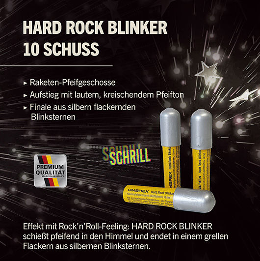Hard Rock Blinker Feuerwerksterne Signaleffekte 10-teilig Bild 1