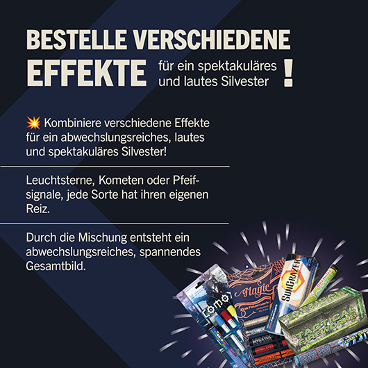 Hard Rock Blinker Feuerwerksterne Signaleffekte 10-teilig Bild 7