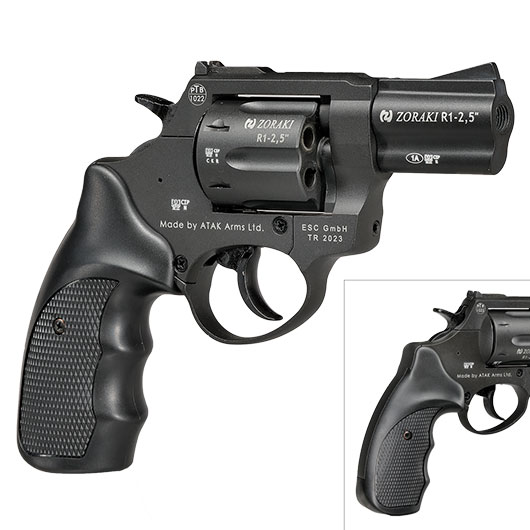 Zoraki R1 2,5 Zoll Schreckschuss-Revolver Kal. 9mm R.K. brniert Bild 9