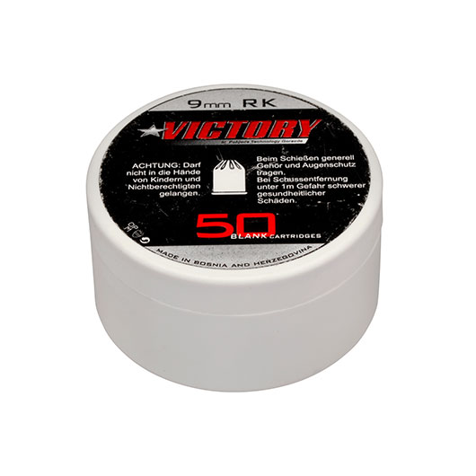 Victory Platzpatronen Kal. 9 mm R. K. 50 Stck fr Revolver Bild 2