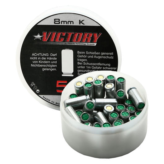 Victory Platzpatronen Kal. 8 mm P.A.K. 50 Stck Bild 1