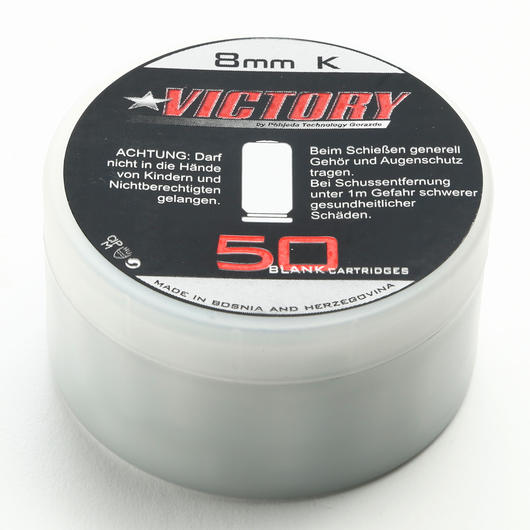 Victory Platzpatronen Kal. 8 mm P.A.K. 50 Stck Bild 2