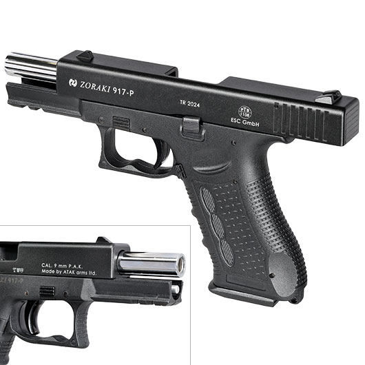 Zoraki 917 Schreckschusspistole 9mm P.A.K. brniert-chrom Bild 8