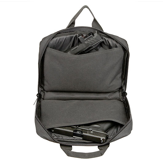 Coptex Doppel-Pistolentasche fr zwei Waffen mit Auentasche schwarz Bild 3