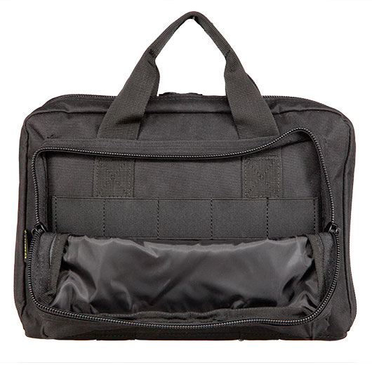 Coptex Doppel-Pistolentasche fr zwei Waffen mit Auentasche schwarz Bild 5