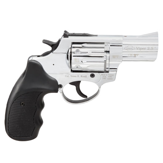 Ekol Viper Compact 2,5 Zoll Schreckschuss-Revolver 9mm R.K. chrom Bild 3