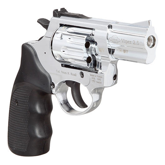 Ekol Viper Compact 2,5 Zoll Schreckschuss-Revolver 9mm R.K. chrom Bild 7