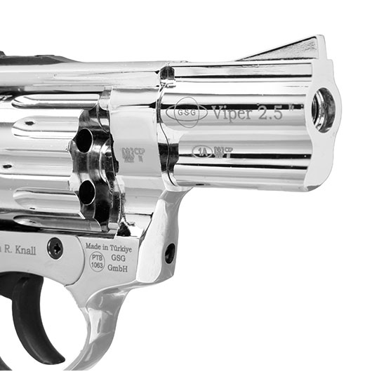 Ekol Viper Compact 2,5 Zoll Schreckschuss-Revolver 9mm R.K. chrom Bild 8