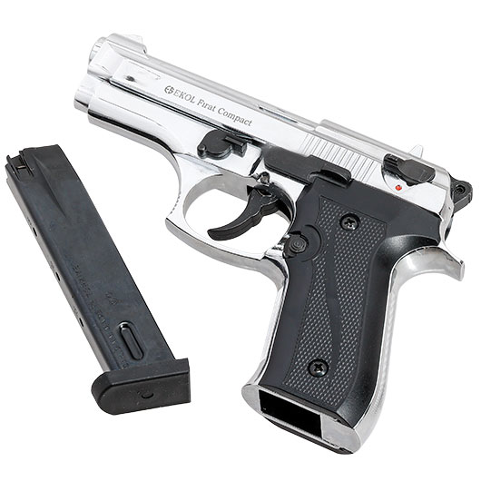 Ekol Firat Compact Schreckschuss Pistole Kal. 9 mm P.A.K. verchromt Bild 5