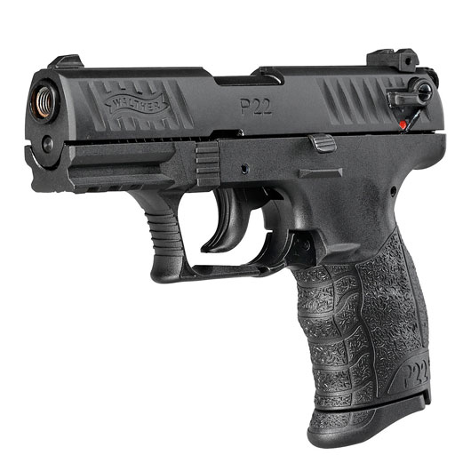 Walther P22Q Schreckschuss Pistole 9mm P.A.K. brniert inkl. Walther Platzpatronen Bild 2