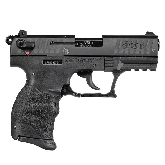 Walther P22Q Schreckschuss Pistole 9mm P.A.K. brniert inkl. Walther Platzpatronen Bild 3
